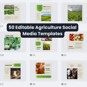 Agriculture Social Media Templates