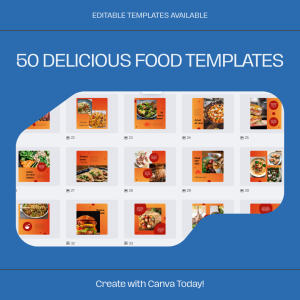 Instagram Post 50 Delicious Food Templates